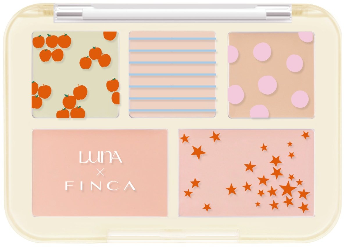 LUNA×FINCAの「HOMECANCE Edition」を実際に使用しているモデルの仕上がりカット。透明感のある肌とトレンドの韓国メイクが完成した状態を見せており、自然派志向でトレンドも取り入れたい人に向けたメイクスタイルを提案している。