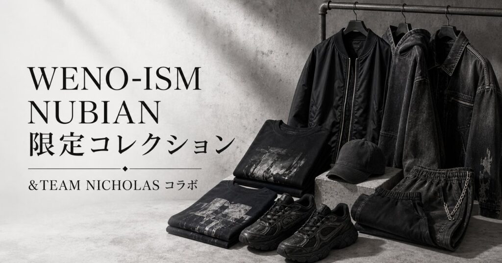 &TEAM NICHOLAS「WENO-ISM」NUBIANコラボ限定コレクション徹底解説のアイキャッチ画像