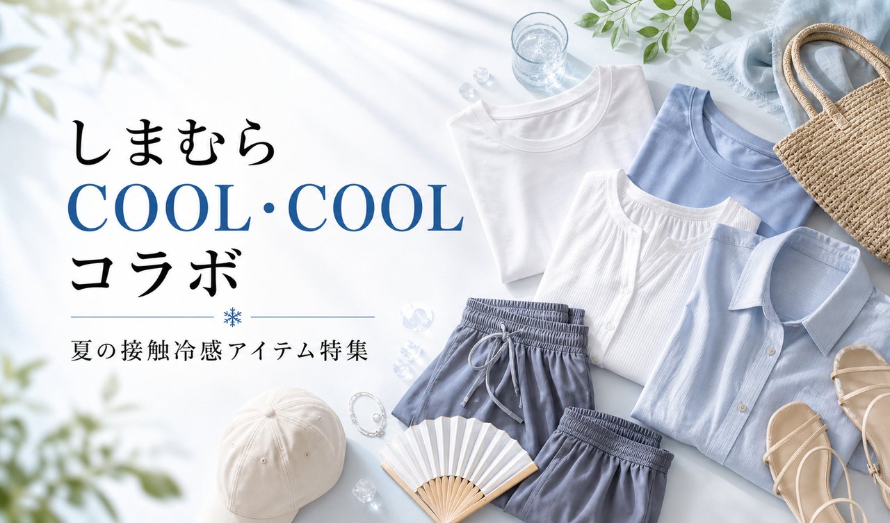 しまむら超COOL・COOLがモナキとコラボ！夏の接触冷感特集のアイキャッチ画像